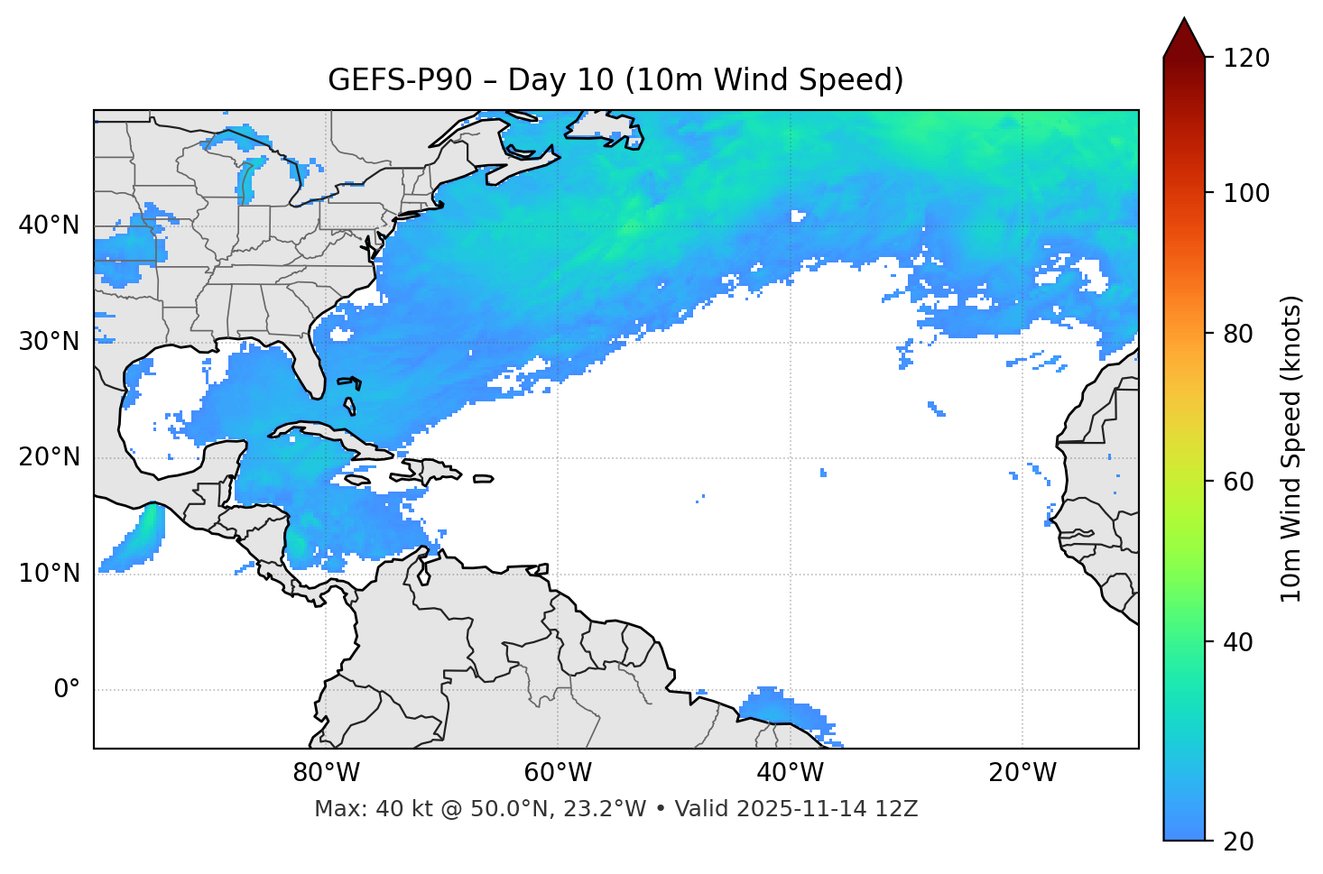 GEFS-P90 - Day 10