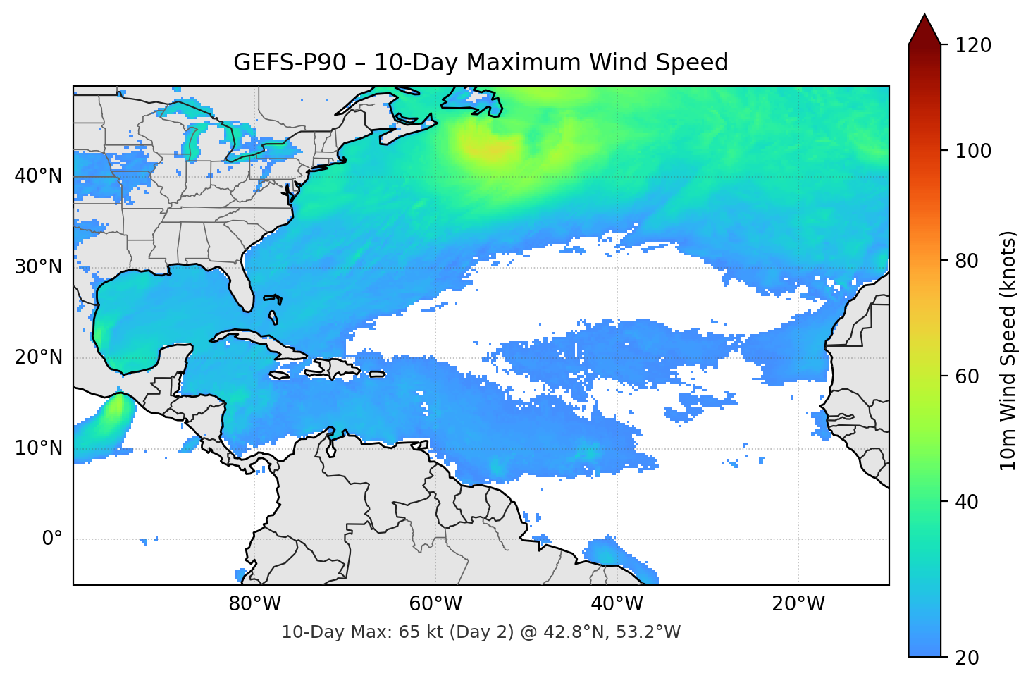 GEFS-P90 10-Day Max