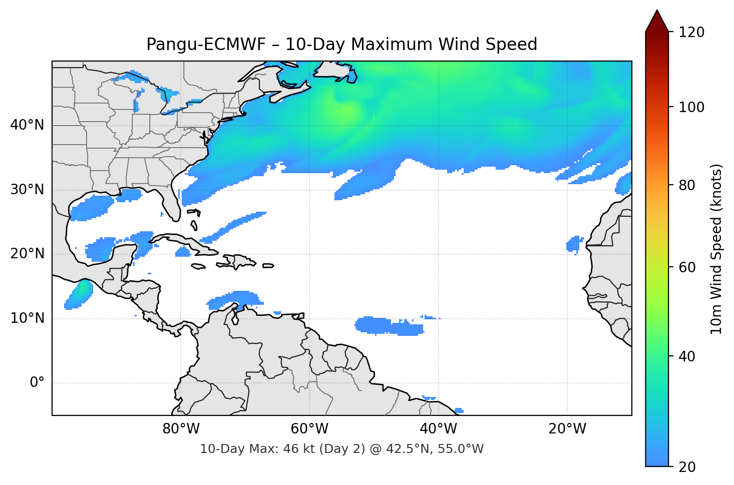 Pangu-ECMWF 10-Day Max