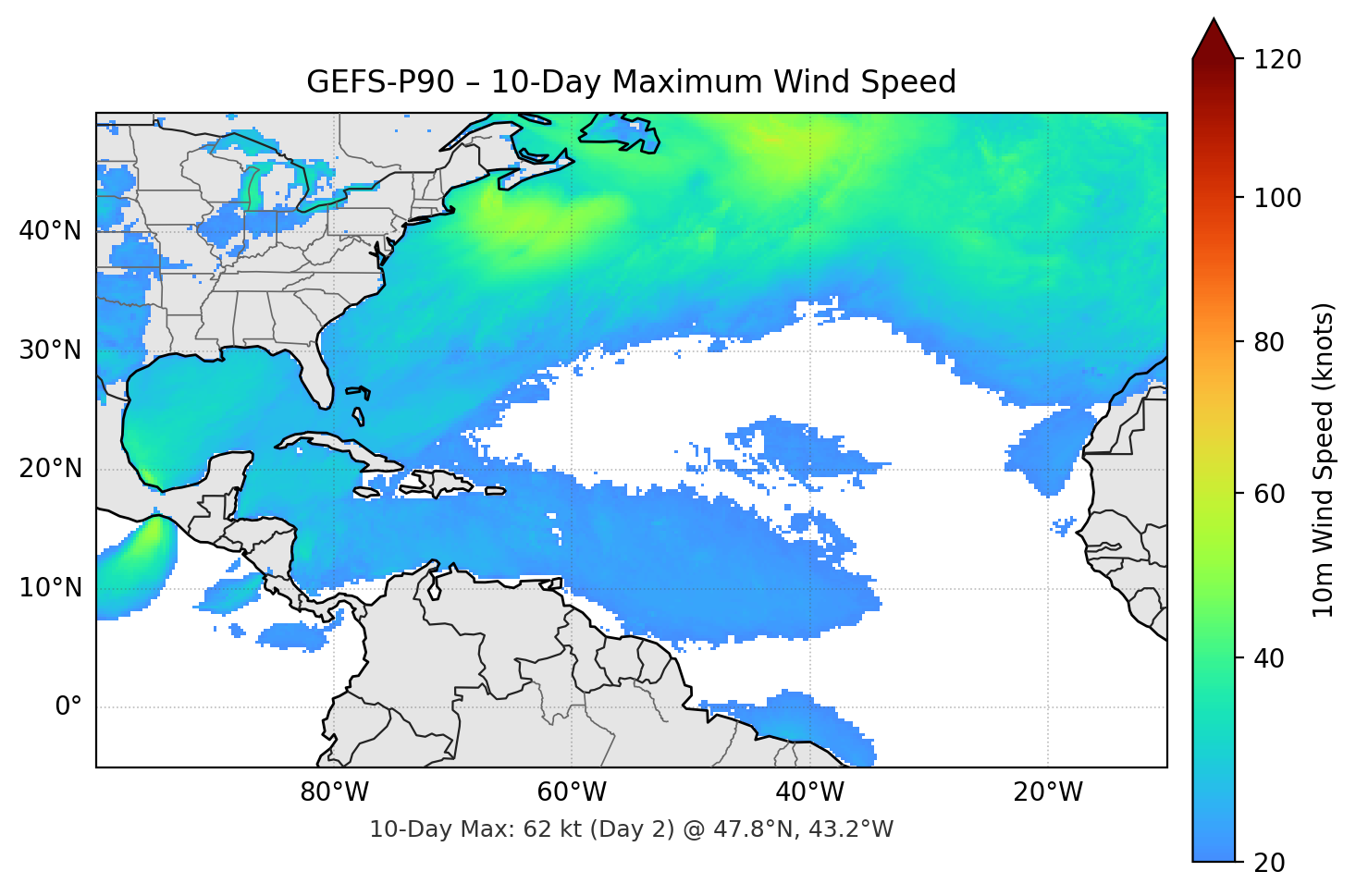 GEFS-P90 10-Day Max