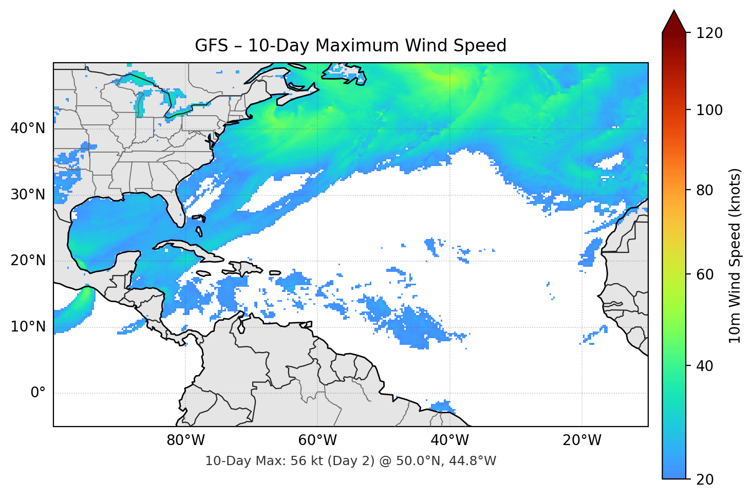 GFS 10-Day Max