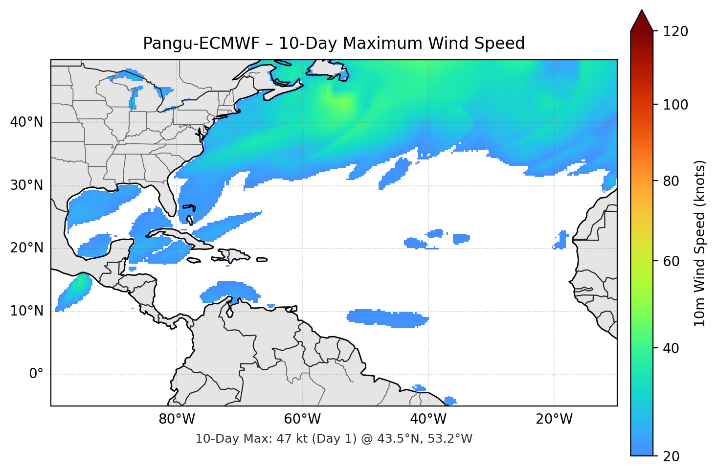 Pangu-ECMWF 10-Day Max