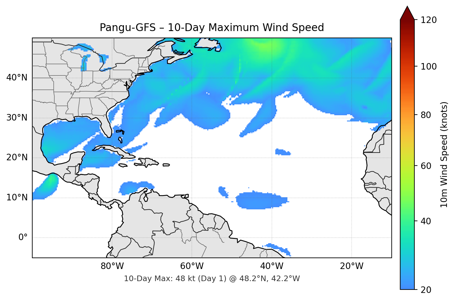 Pangu-GFS 10-Day Max