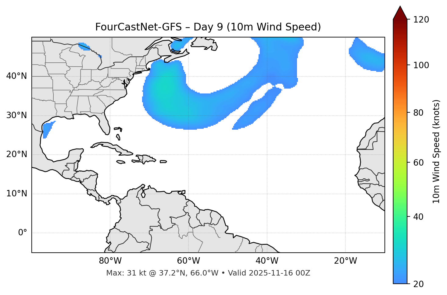 FourCastNet-GFS - Day 09