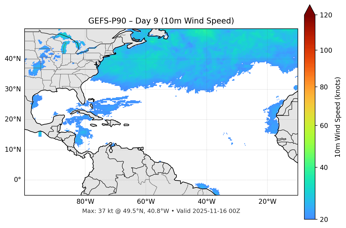 GEFS-P90 - Day 09