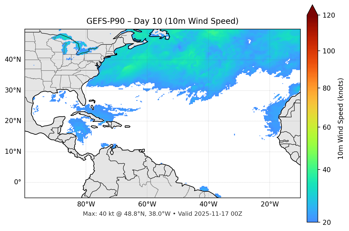 GEFS-P90 - Day 10