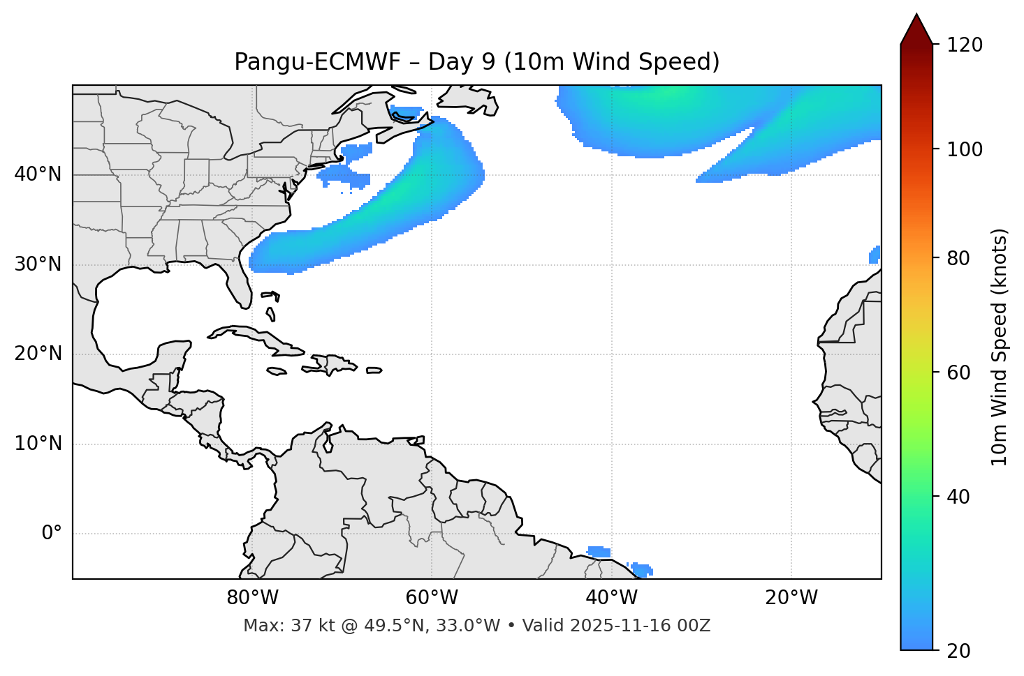 Pangu-ECMWF - Day 09