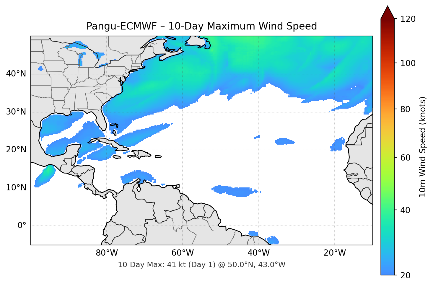 Pangu-ECMWF 10-Day Max