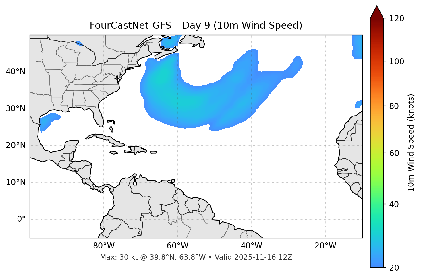 FourCastNet-GFS - Day 09