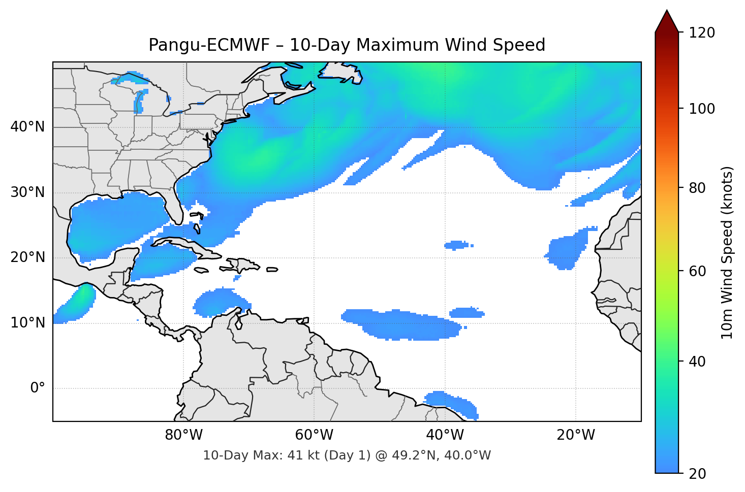 Pangu-ECMWF 10-Day Max