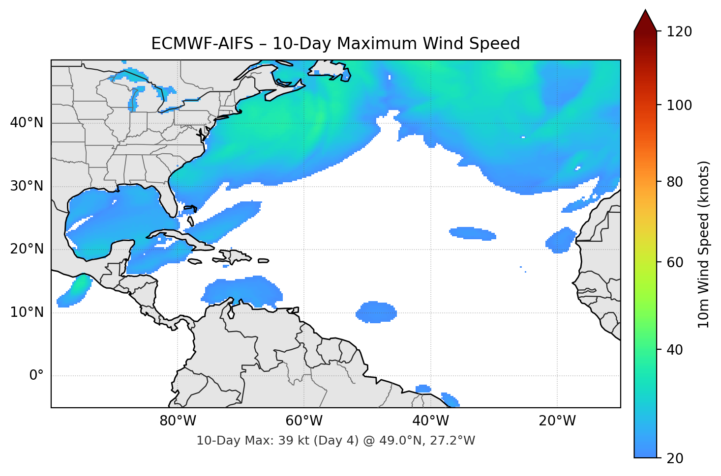 ECMWF-AIFS 10-Day Max