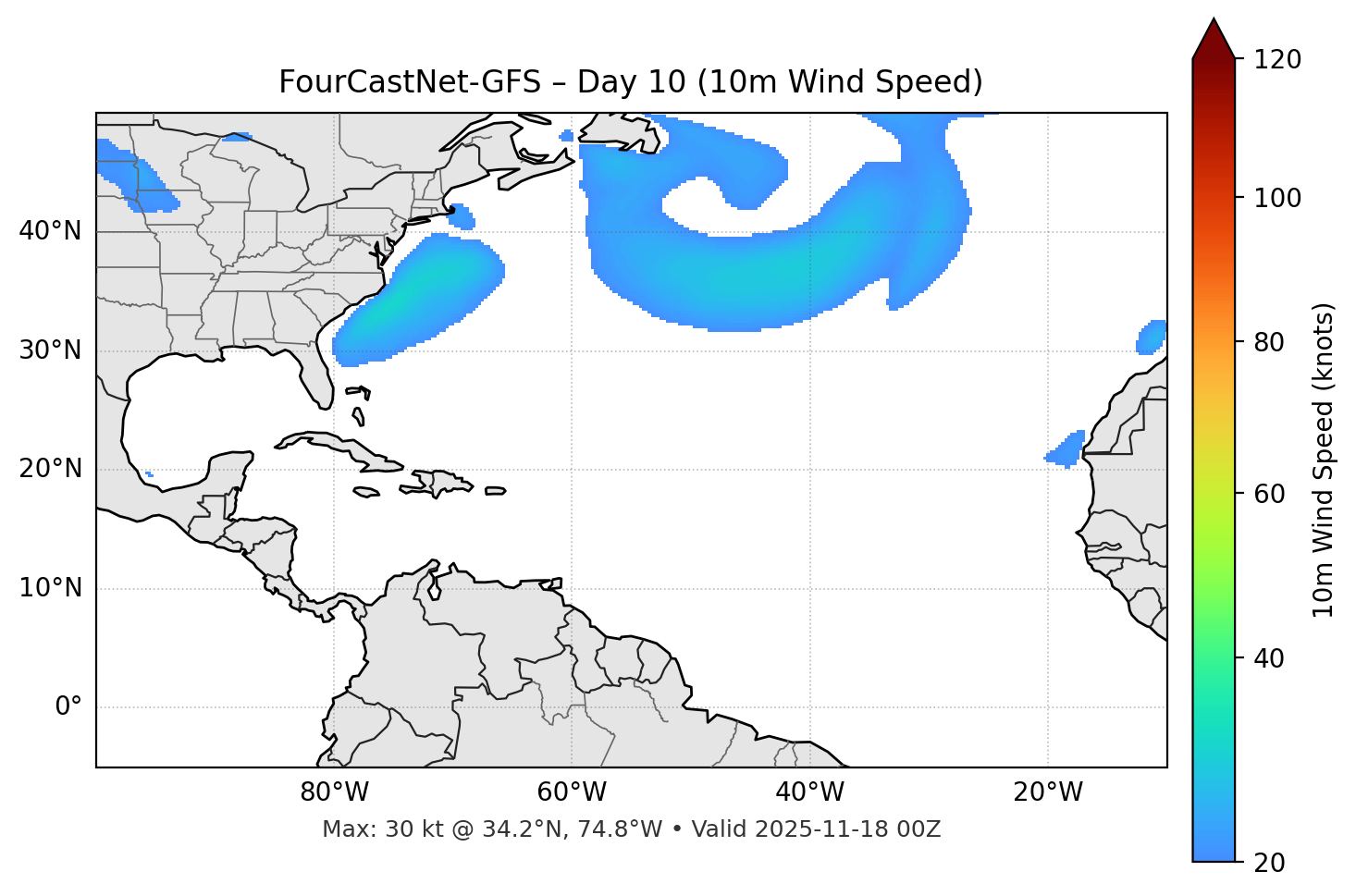 FourCastNet-GFS - Day 10