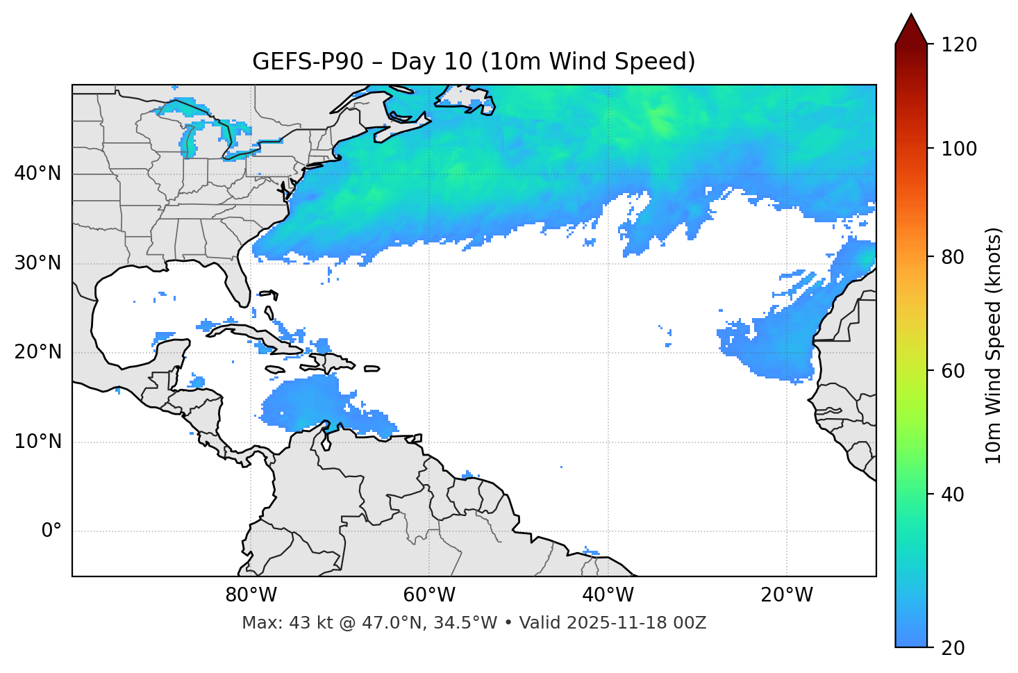 GEFS-P90 - Day 10
