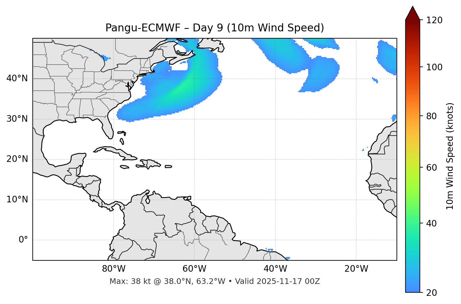 Pangu-ECMWF - Day 09