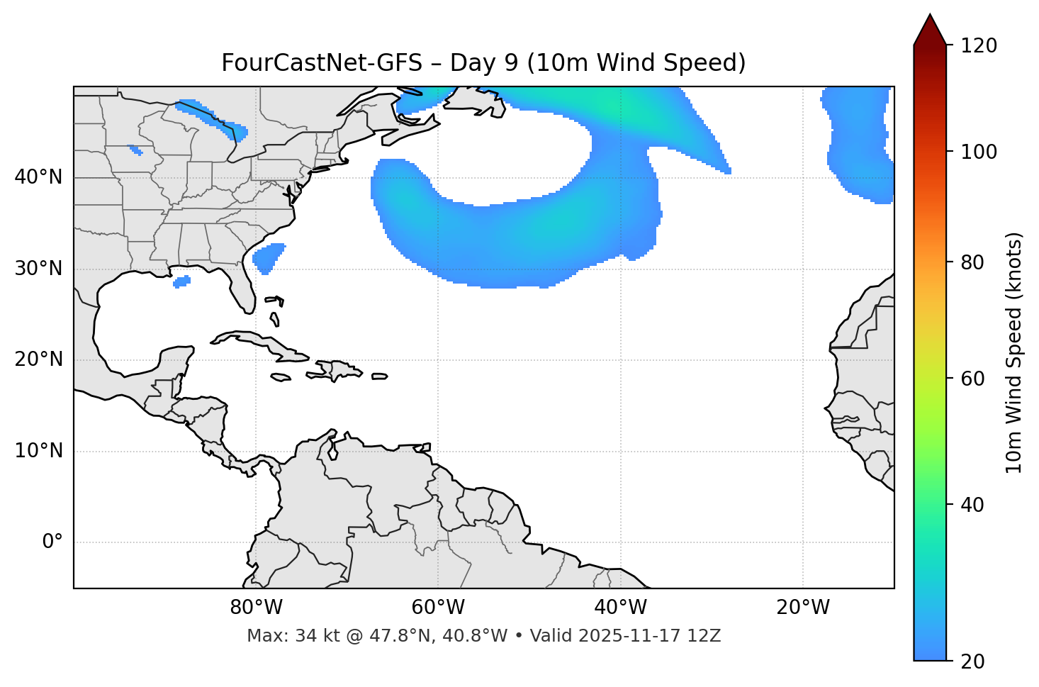 FourCastNet-GFS - Day 09