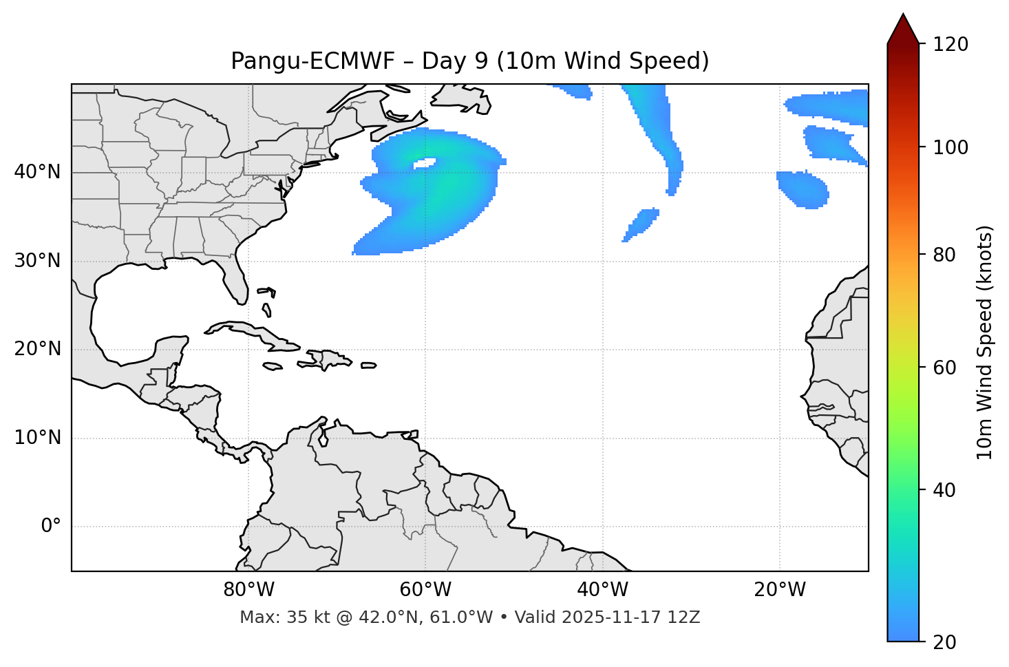 Pangu-ECMWF - Day 09