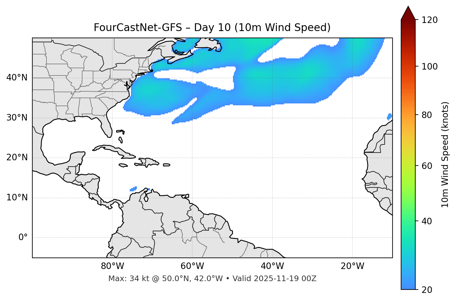 FourCastNet-GFS - Day 10