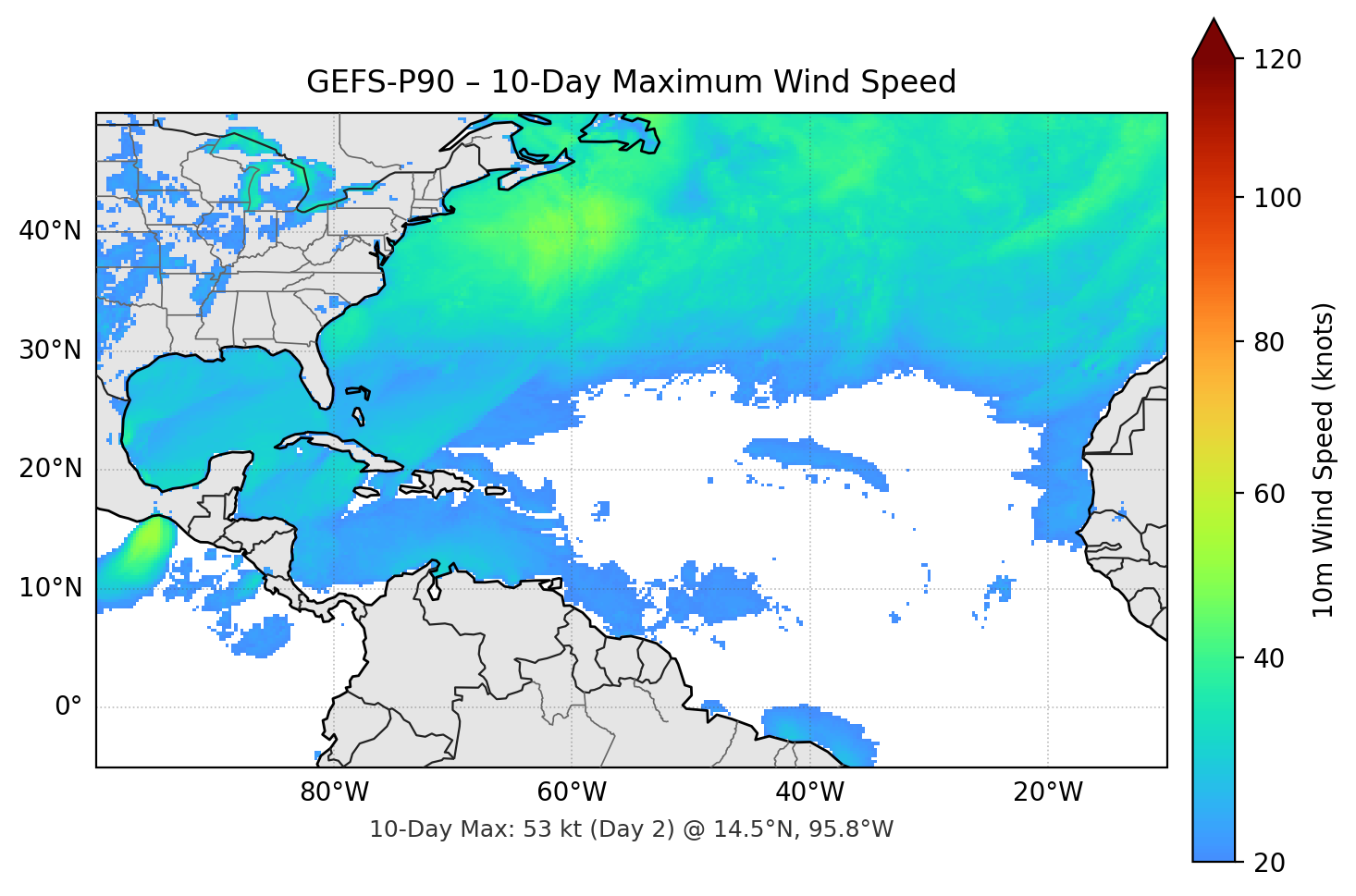 GEFS-P90 10-Day Max