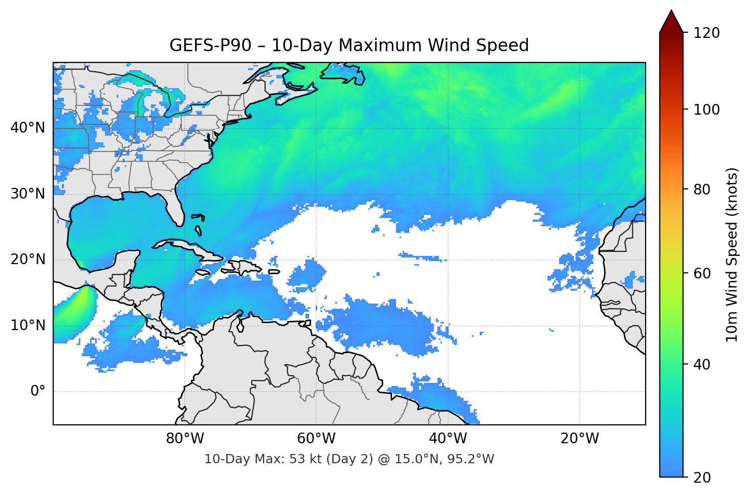 GEFS-P90 10-Day Max