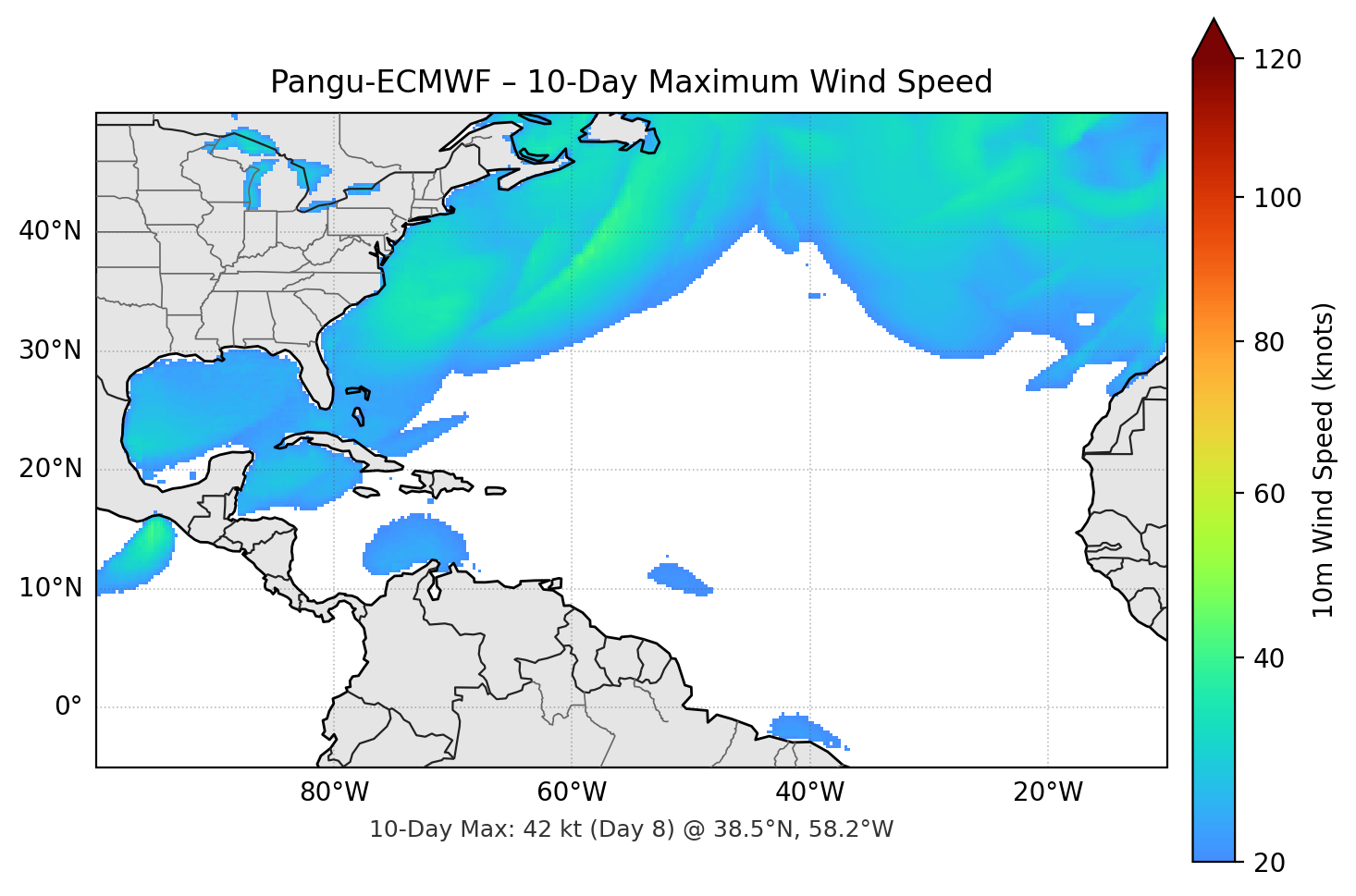 Pangu-ECMWF 10-Day Max