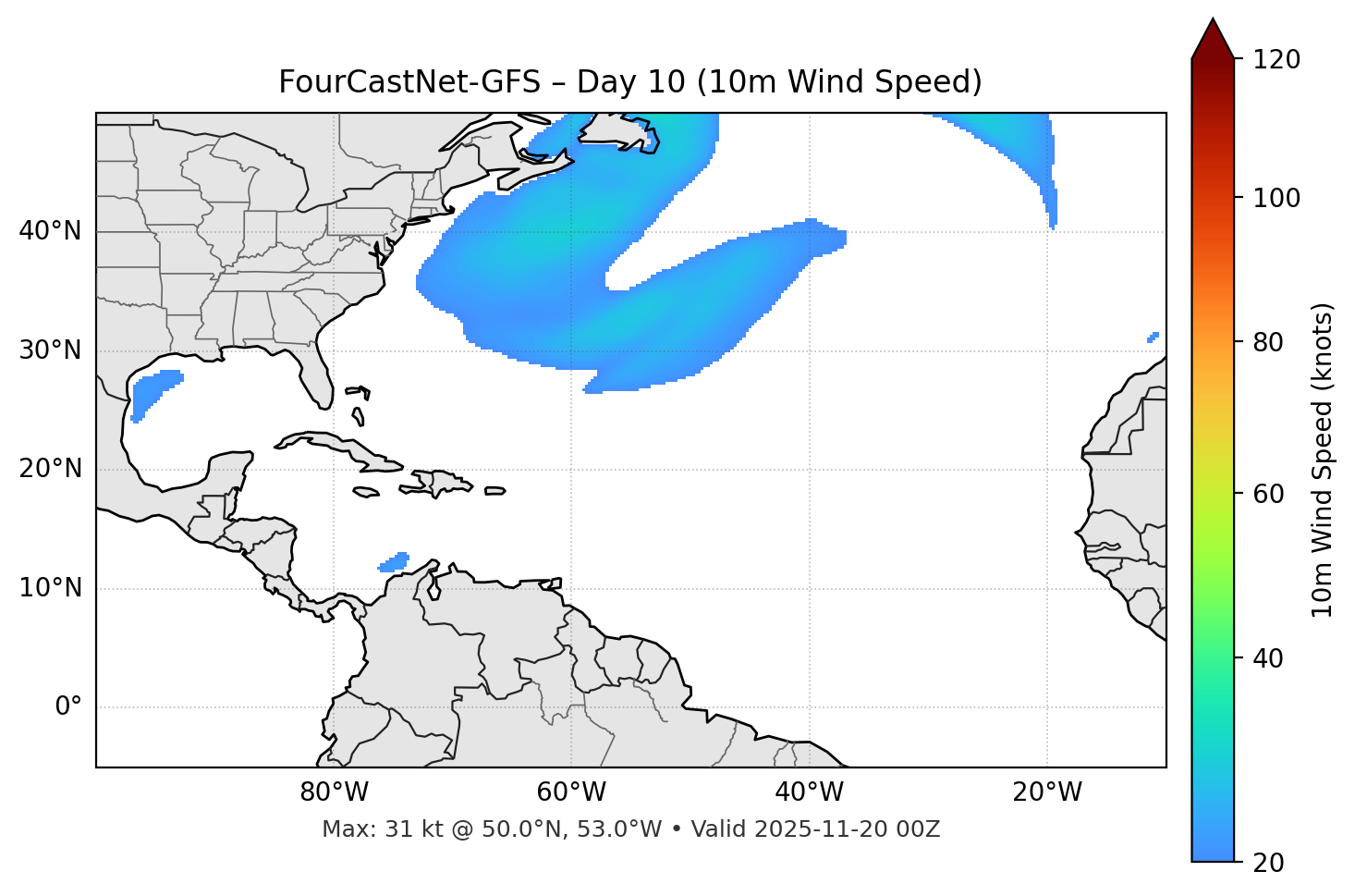 FourCastNet-GFS - Day 10