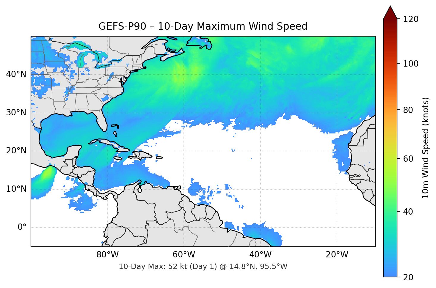 GEFS-P90 10-Day Max