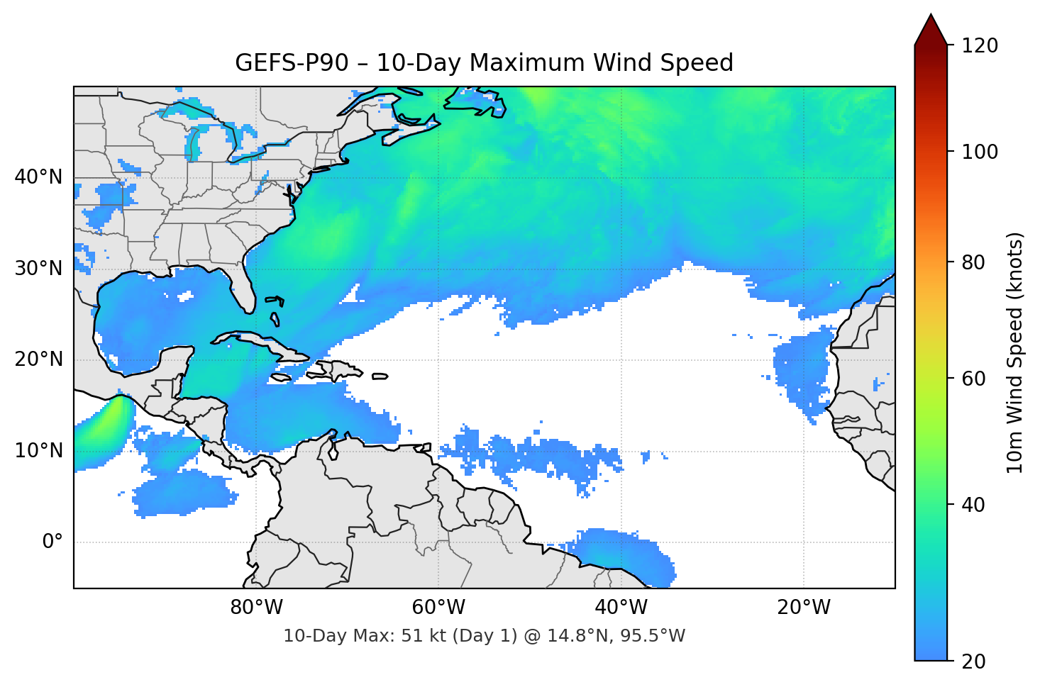GEFS-P90 10-Day Max