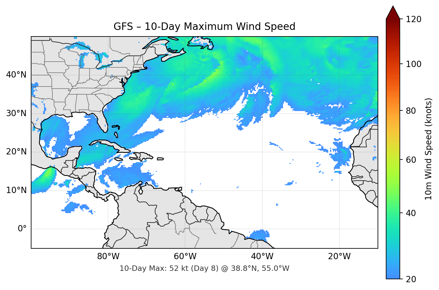 GFS 10-Day Max
