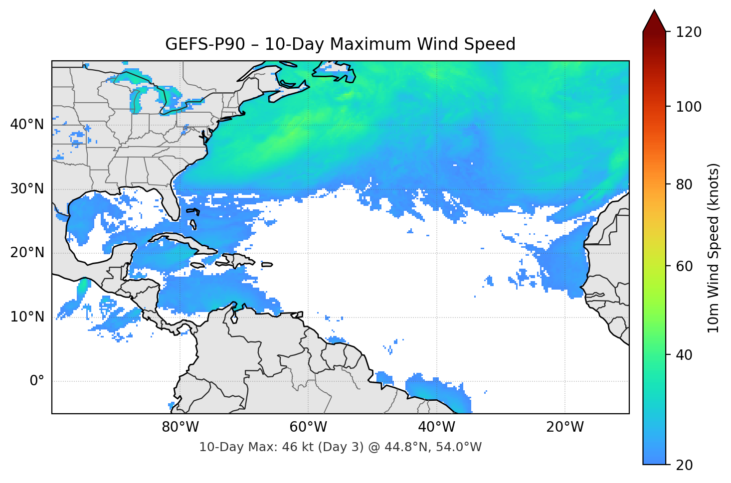 GEFS-P90 10-Day Max