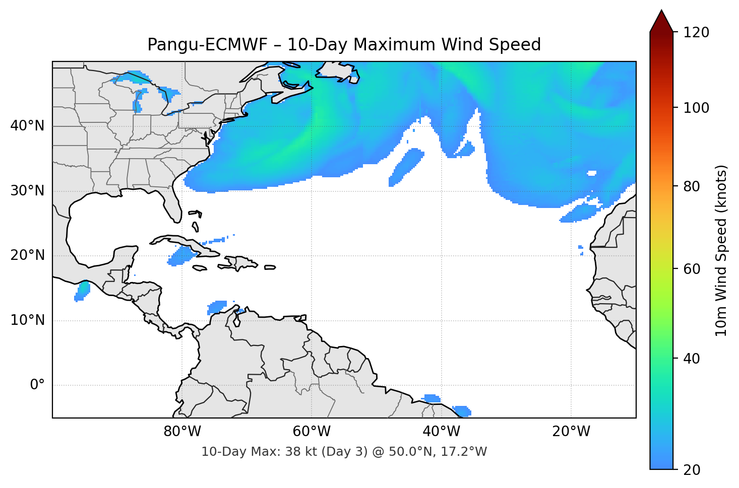 Pangu-ECMWF 10-Day Max