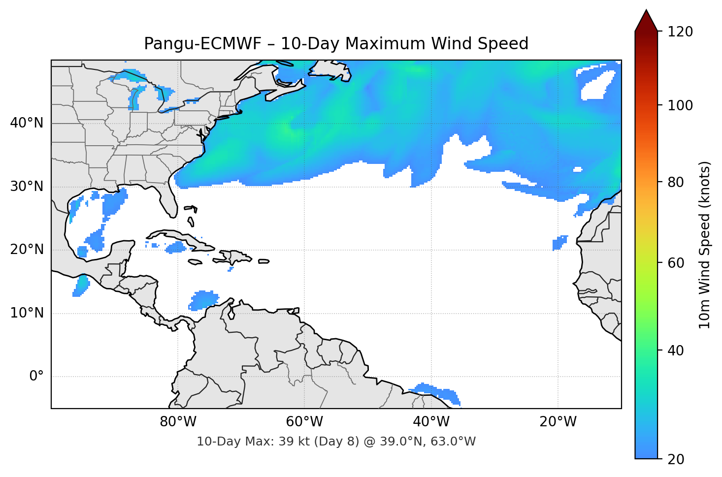Pangu-ECMWF 10-Day Max
