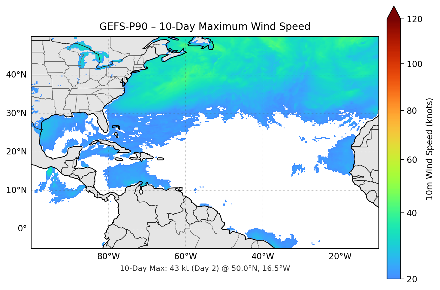 GEFS-P90 10-Day Max