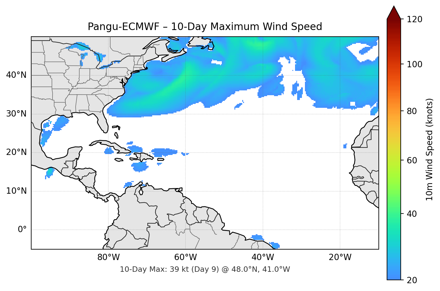 Pangu-ECMWF 10-Day Max
