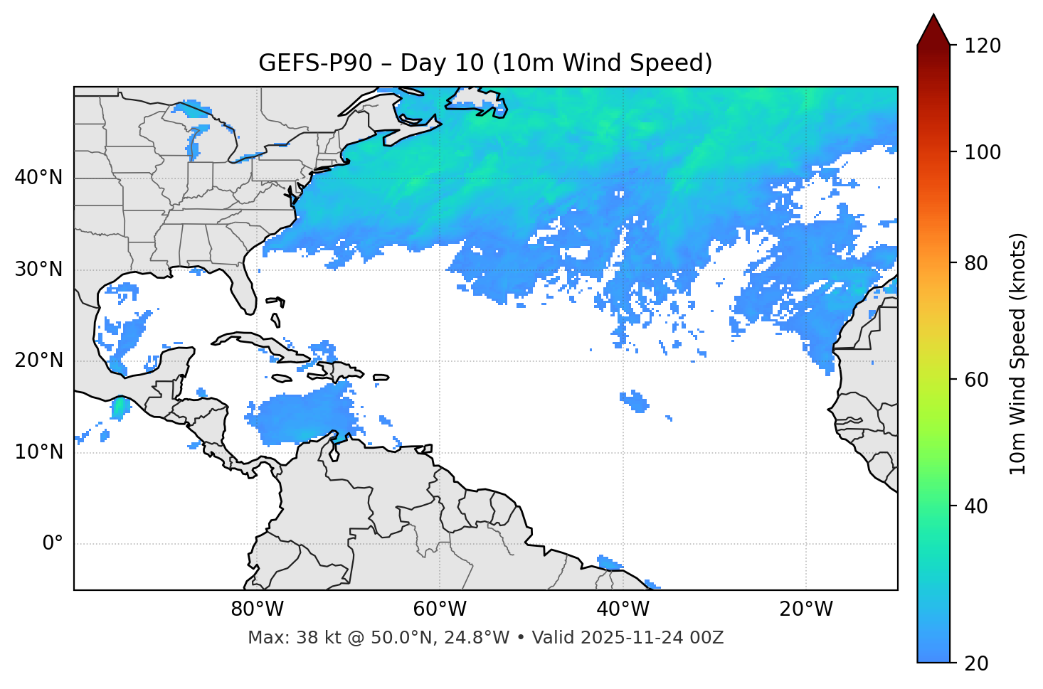 GEFS-P90 - Day 10
