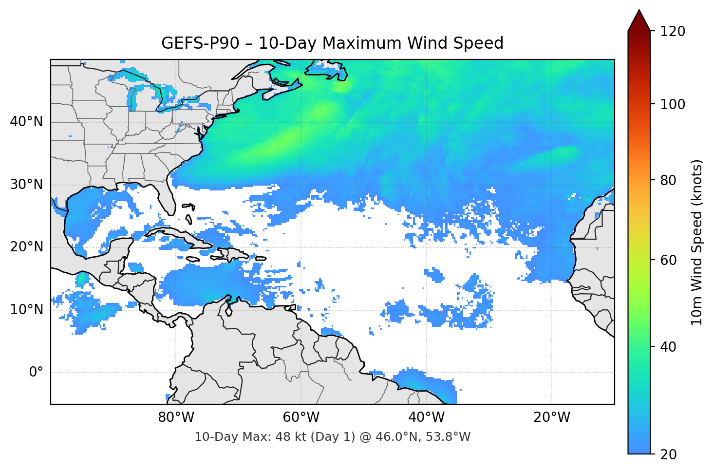 GEFS-P90 10-Day Max