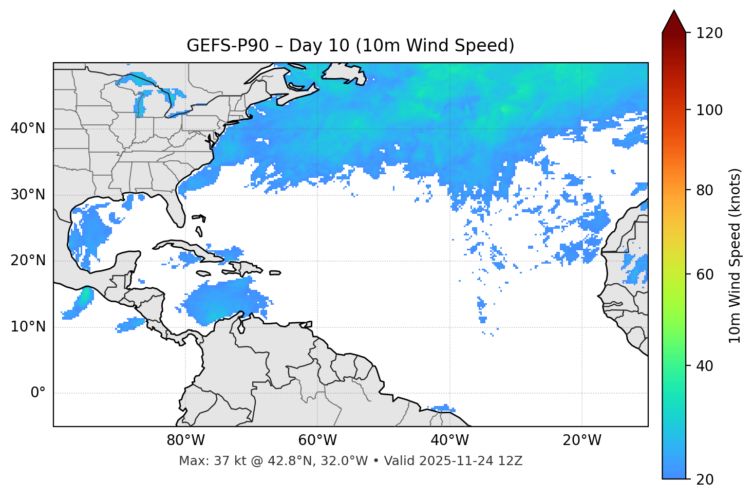 GEFS-P90 - Day 10