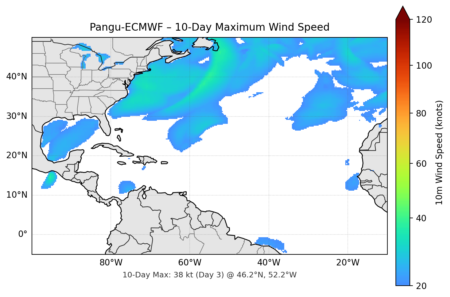 Pangu-ECMWF 10-Day Max