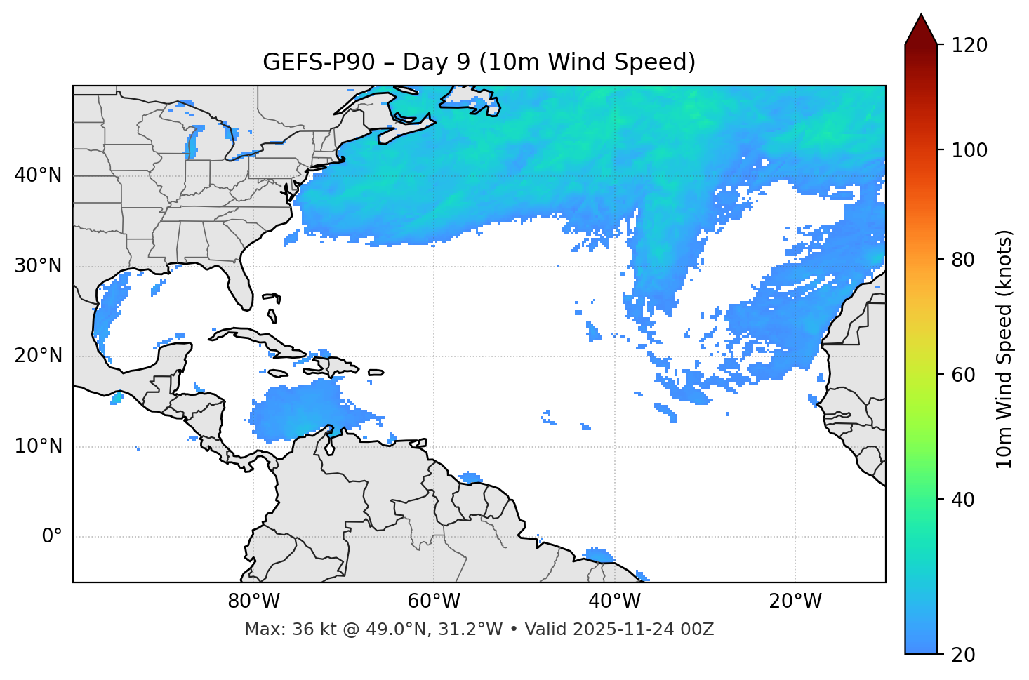 GEFS-P90 - Day 09