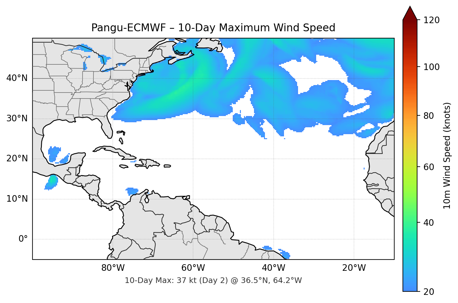 Pangu-ECMWF 10-Day Max