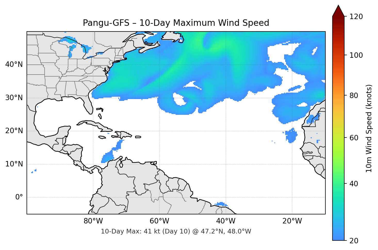 Pangu-GFS 10-Day Max