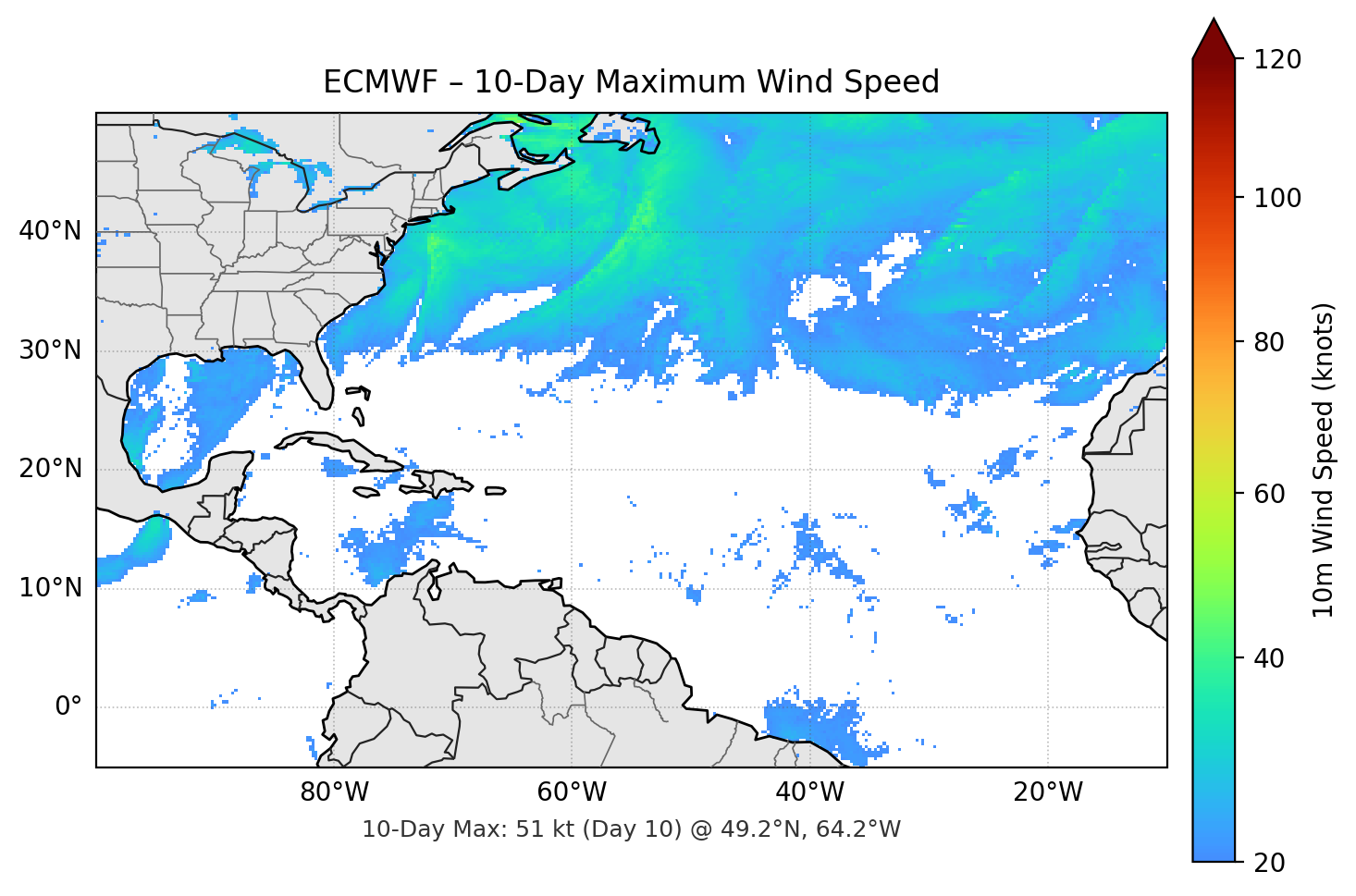 ECMWF 10-Day Max