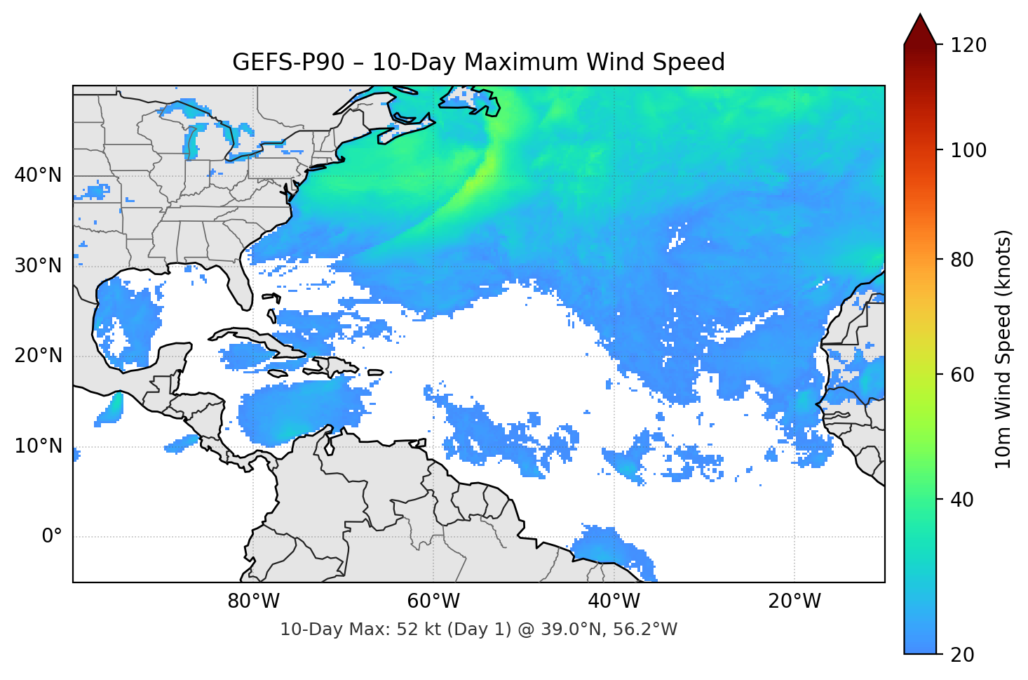GEFS-P90 10-Day Max