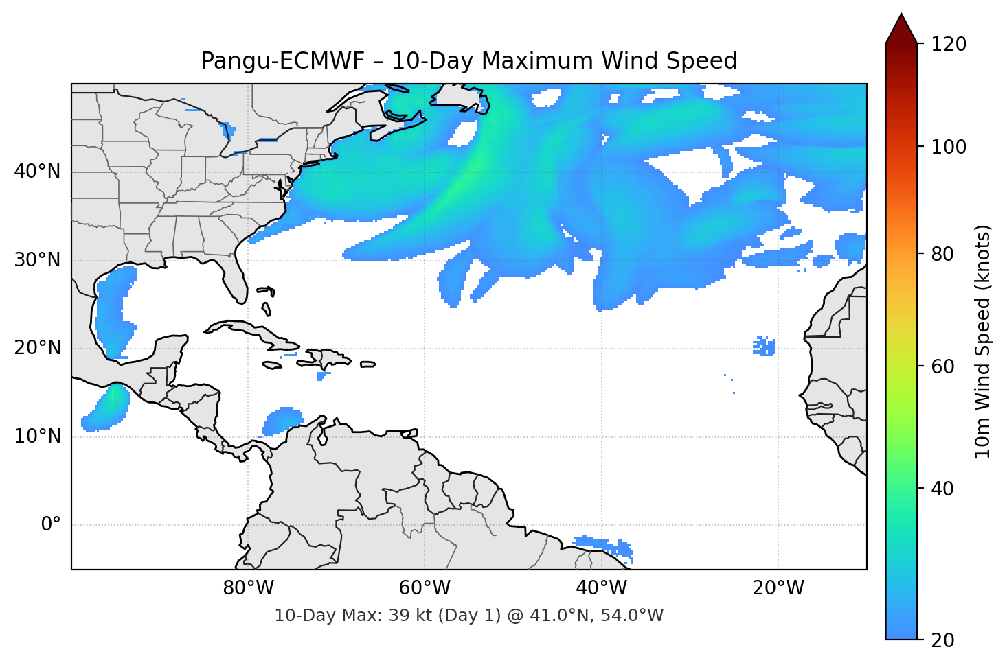 Pangu-ECMWF 10-Day Max