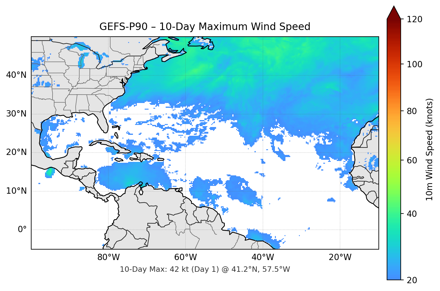 GEFS-P90 10-Day Max