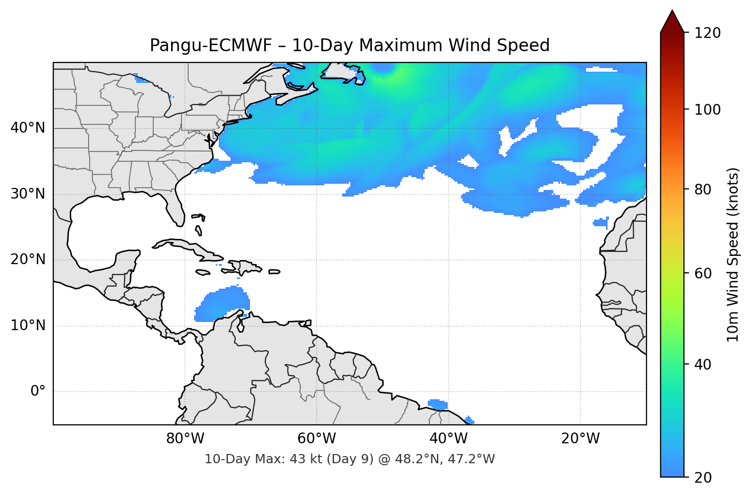 Pangu-ECMWF 10-Day Max