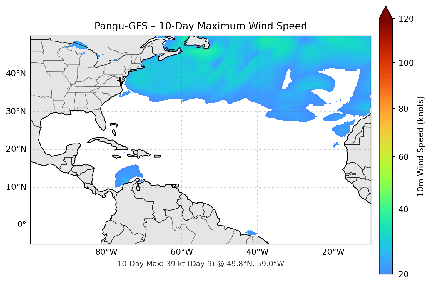 Pangu-GFS 10-Day Max