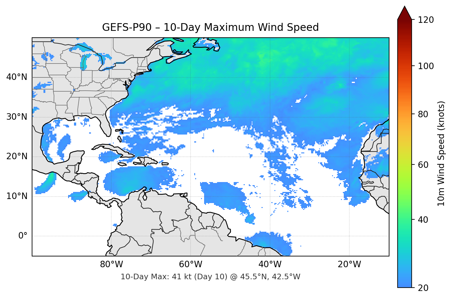 GEFS-P90 10-Day Max