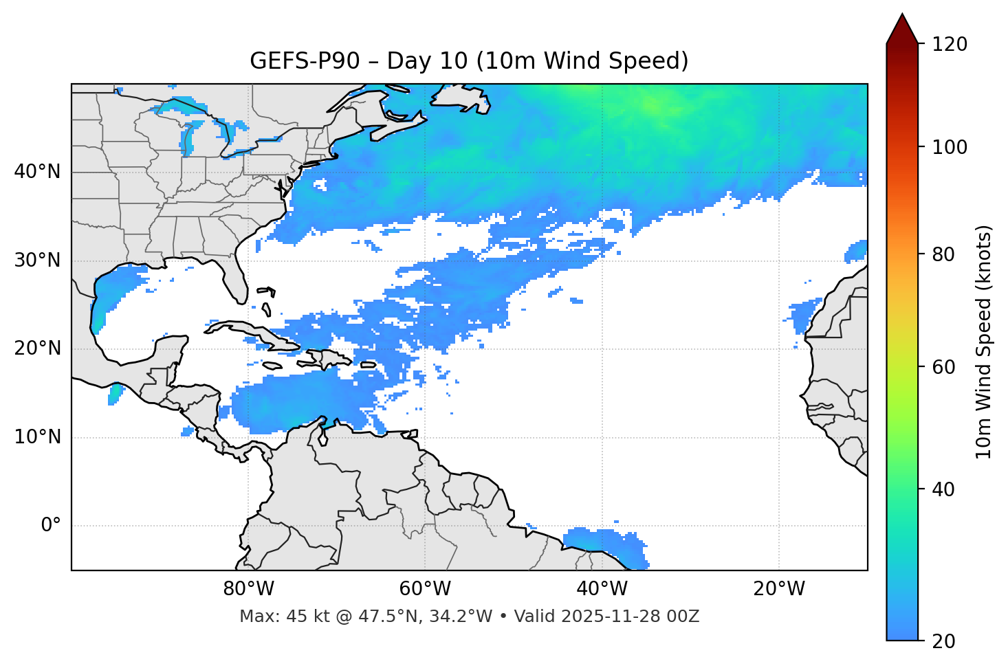 GEFS-P90 - Day 10