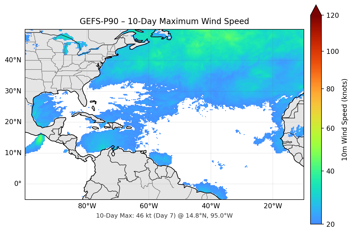 GEFS-P90 10-Day Max