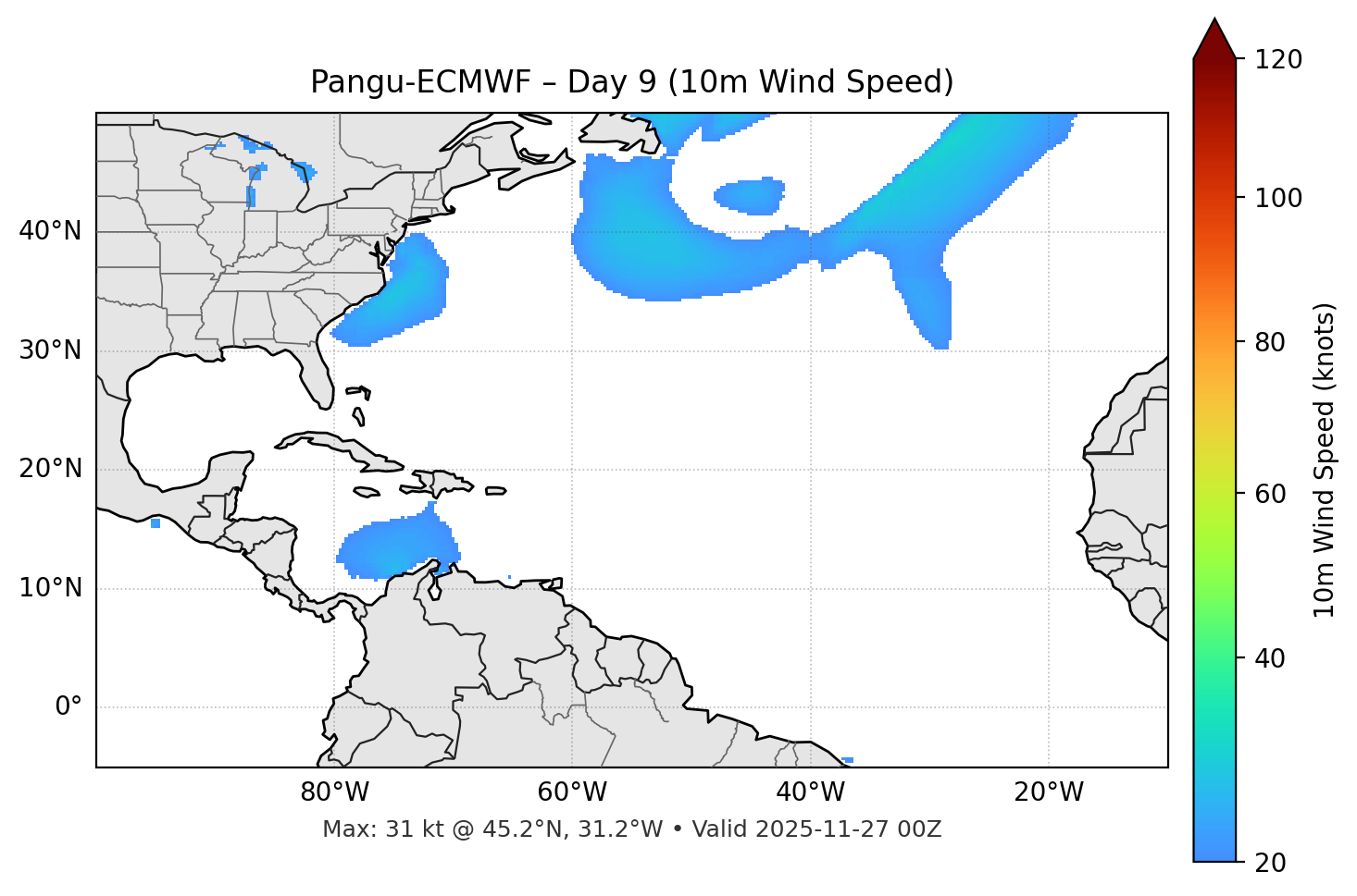 Pangu-ECMWF - Day 09